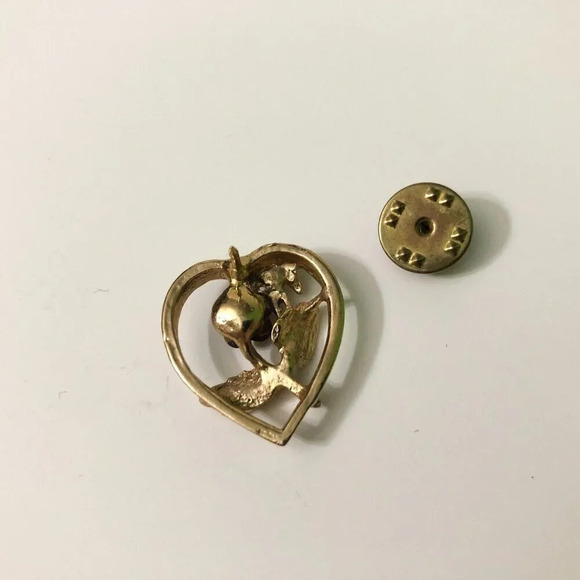 Lot of 4 Flower Pins Brooches Angel Rose Floral - Picture 5 of 14